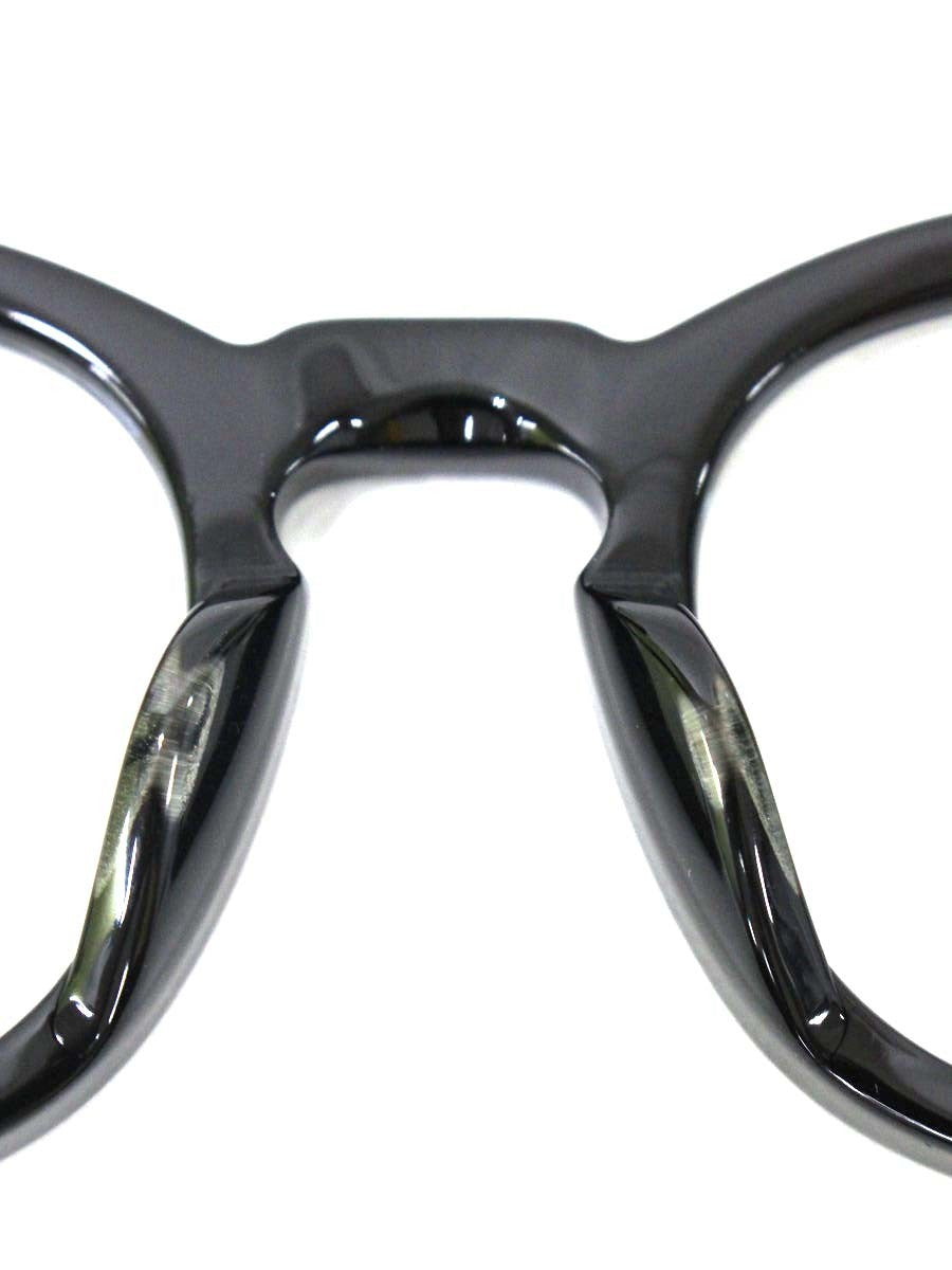 ジュリアスタートオプティカル PL-001A AR メガネ ブラック セルフレーム フルリム ウェリントン 44-22 ITT4Y641I52Q