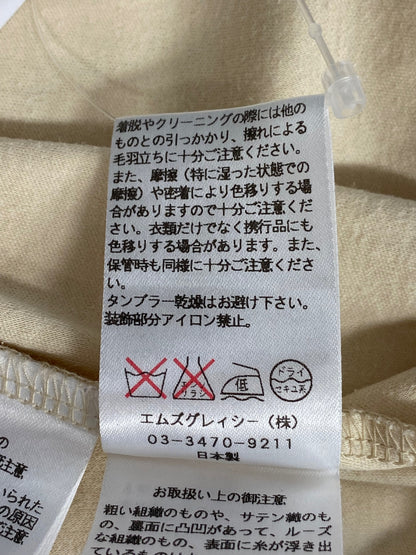 エムズグレイシー 425333 Tシャツ 38 ベージュ カゴバッグプリント ITT4LESJAIDC