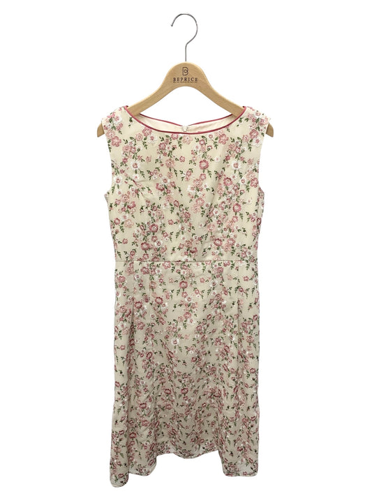 トッカ MAY FLOWERS OPTOSM0200 ワンピース 2 ピンク フラワーモチーフ 刺繍 IT17LPD4L0V2 【SALE】