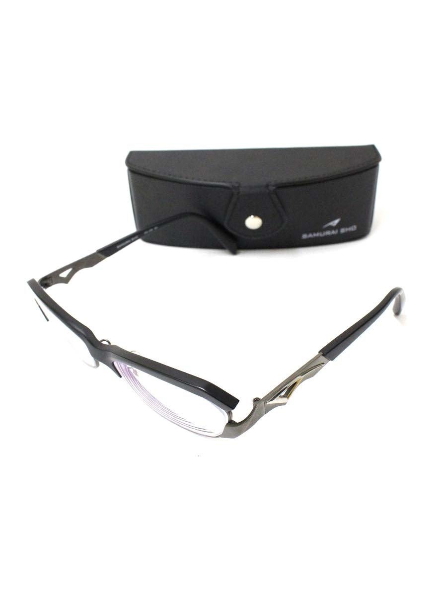 サムライ翔 SS-J28 メガネ 眼鏡 ブラック/ガンメタ コンビフレーム フルリム スクエア IT8260UOEP0W
