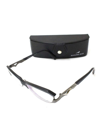 サムライ翔 SS-J28 メガネ 眼鏡 ブラック/ガンメタ コンビフレーム フルリム スクエア IT8260UOEP0W