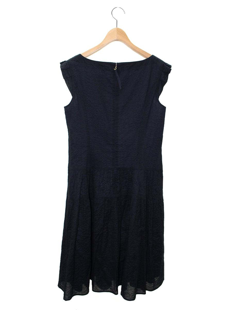 トッカ 2024 SUMMER COLLECTION 洗える！VACANCE ドレス OPTOCM0531 ワンピース  6 ネイビー サッカー素材 ITLZADVPDXB4 【SALE】