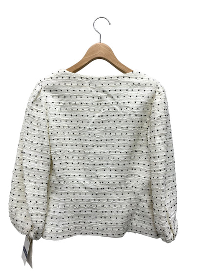 エムズグレイシー 024109/027114 スカートスーツ 42 ホワイト ツイード リボン IT8GW5AZR9XC