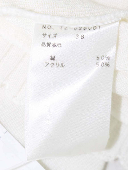 エムズグレイシー 028001 ボレロ 38 ホワイト ニット ITUKV495G7J6