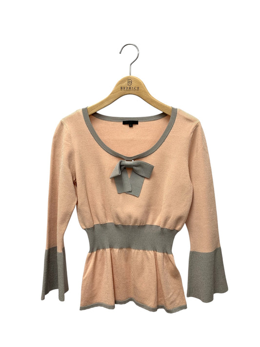 トゥービーシック W5N50-612-13 ニット 2 ピンク ウエストリブ リボン ITDLJUOY72QG