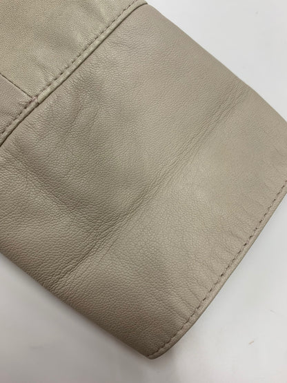 アナイ 10217-09-91-360 レザージャケット 36 ベージュ ノーカラー ITYT76BWNE4M