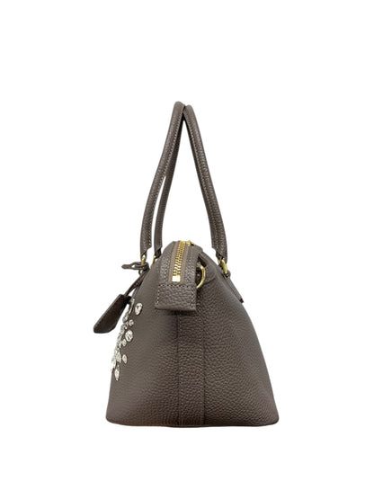 エーディーエムジェイ トートバッグ グレージュ ショルダー 2way レザー スワロフスキー IT1ML69CYCZU