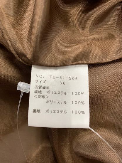 エムズグレイシー 511506 ワンピース 36 ブラウン フレア ITSCS8D13M36
