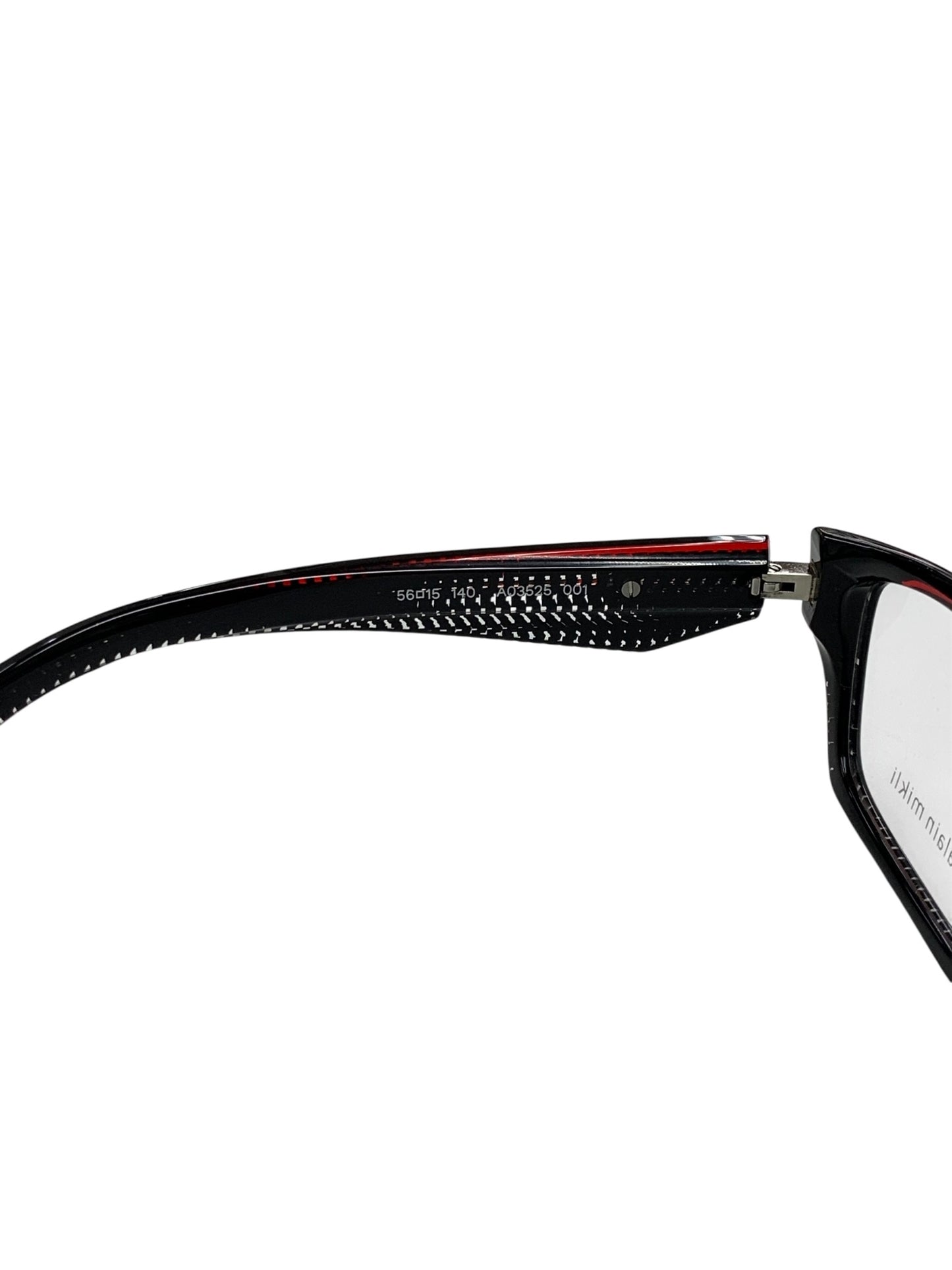 アランミクリ A03525 001 メガネ ブラック Pointillee black  transparent red ITXOTVW7XBAK