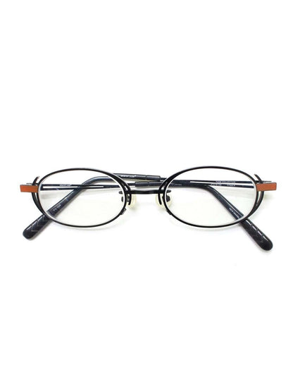 タカノリユゲ YUGE COLLECTION NEWMARBLE30 TY-104 メガネ ブラック メタルフレーム フルリム オーバル IT3V7TBHQZE3 【SALE】