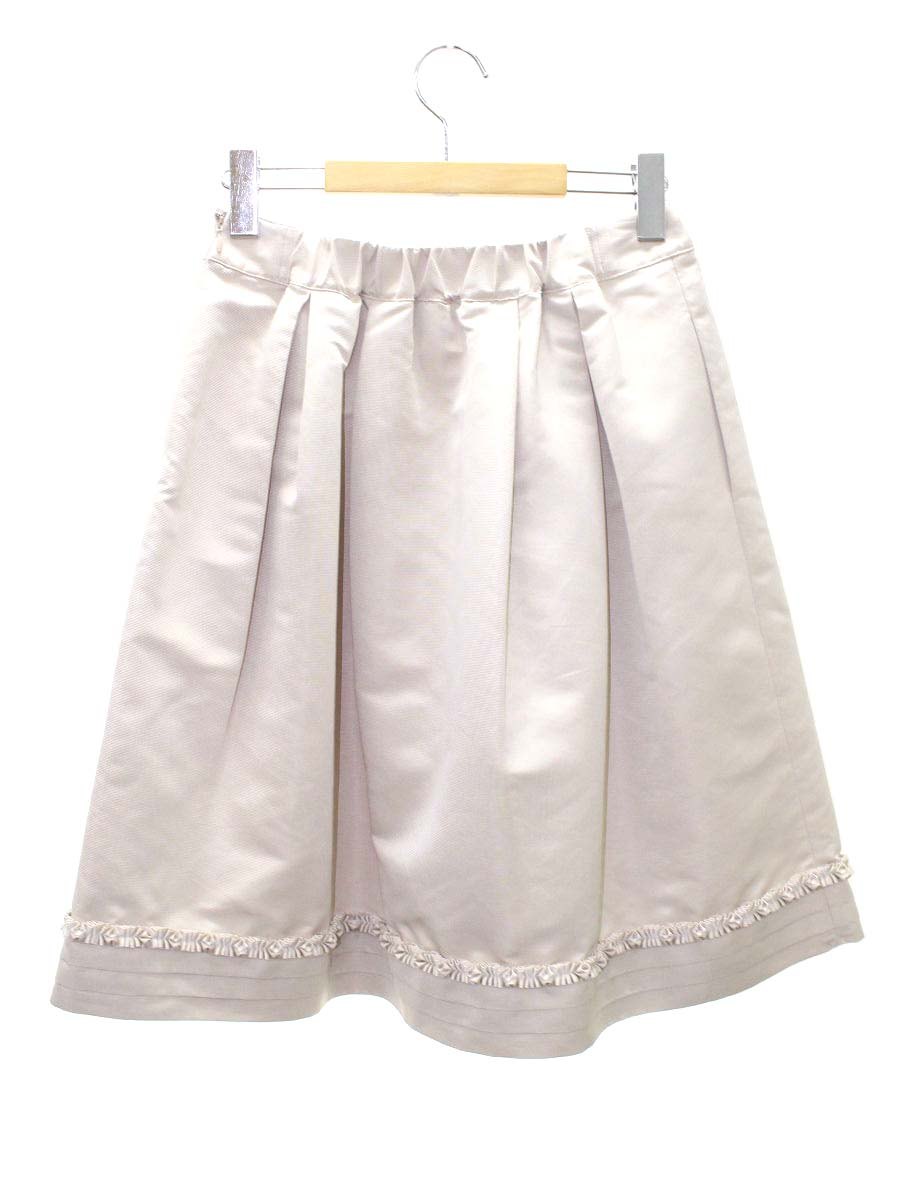 トゥービーシック W5S24-899-40 スカート 40 ベージュ フレア IT85YM7LG30C 【SALE】