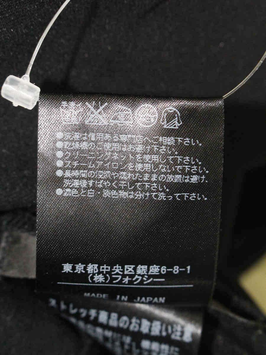 フォクシーニューヨーク  フォクシーポロ 31769 トップス 38 ブラック サイドジップ ITZCWBVE6EHC