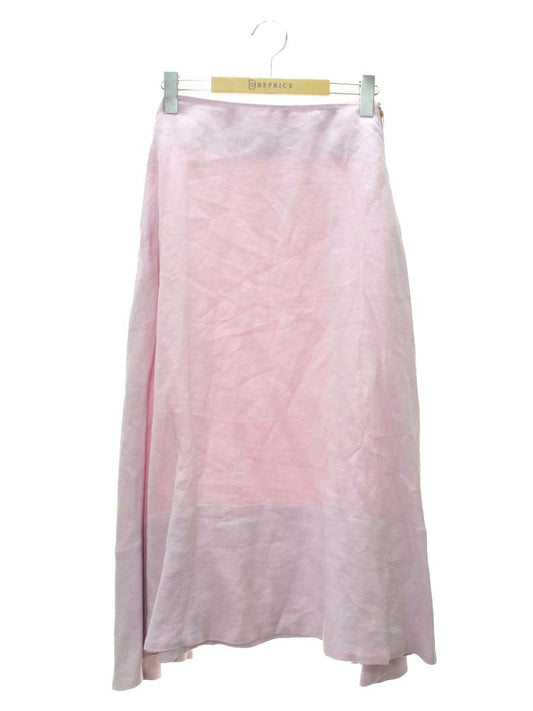 マディソンブルー MB181-6027 ロングスカート XS ピンク リネン ITL97JZTHZ6G