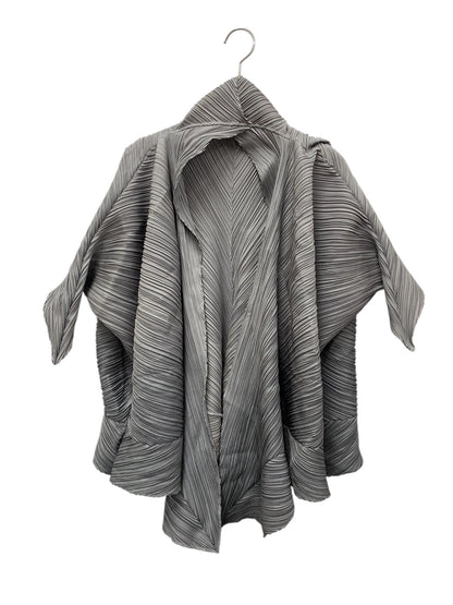 イッセイミヤケ IM21FD107 ジャケット 2 グレー プリーツ グラデーション ITZ46F3T9LJY