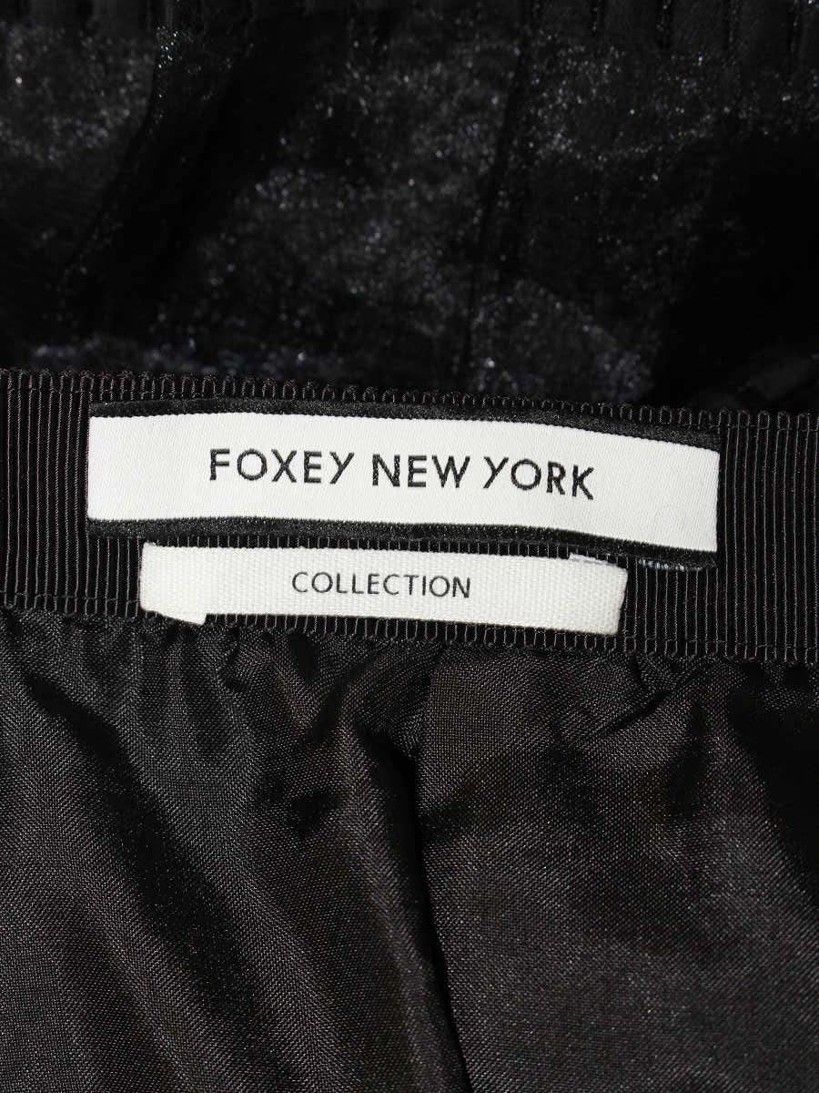 フォクシーニューヨーク collection スカート Stripe Organza Collection 34154 38 ブラック ITYD1VCW74AG