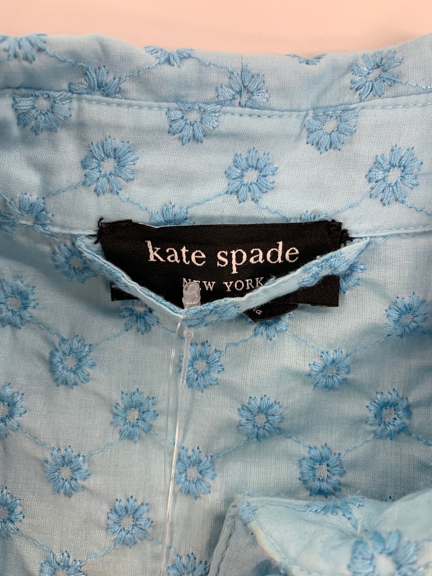 ケイトスペード ワンピース XS ブルー 刺繍 IT1CBRD0Y0X4