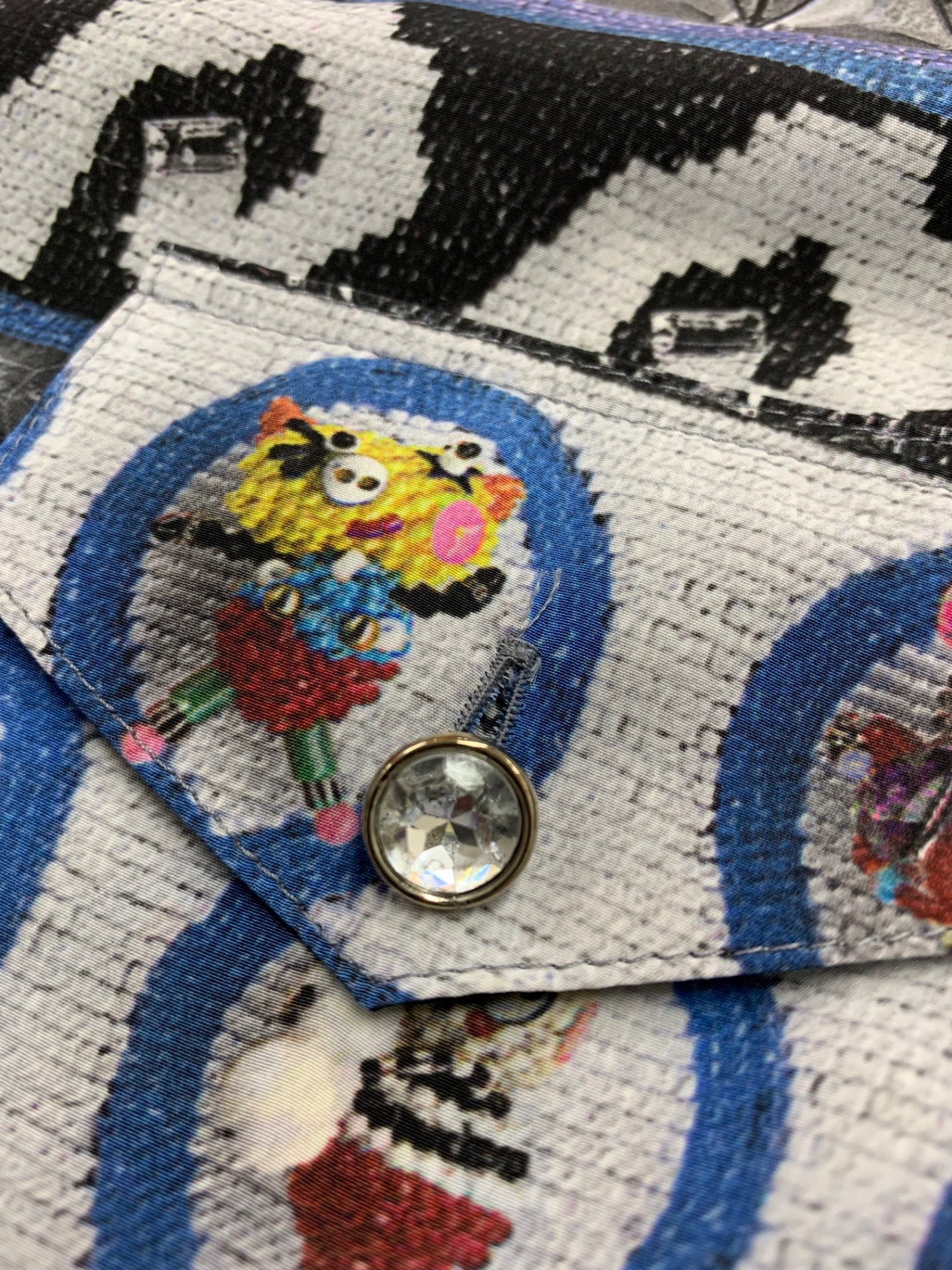 アルベロベロ 715871 ワンピース F グレー アニマルプリント フロントボタン ITYQ1FG87L1T 【SALE】