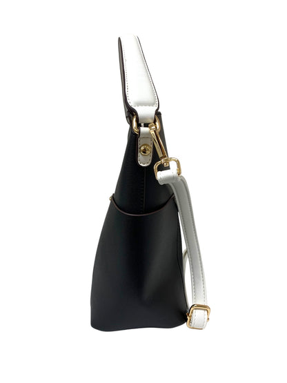 エムズグレイシー パンチング 994503 トートバッグ ブラック カメリア柄 ITZJJDNIRA61