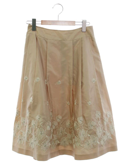 ギャラリービスコンティ 1175961 スカート 2 ベージュ 花柄 刺繍 IT75HAPD0JS8 【SALE】