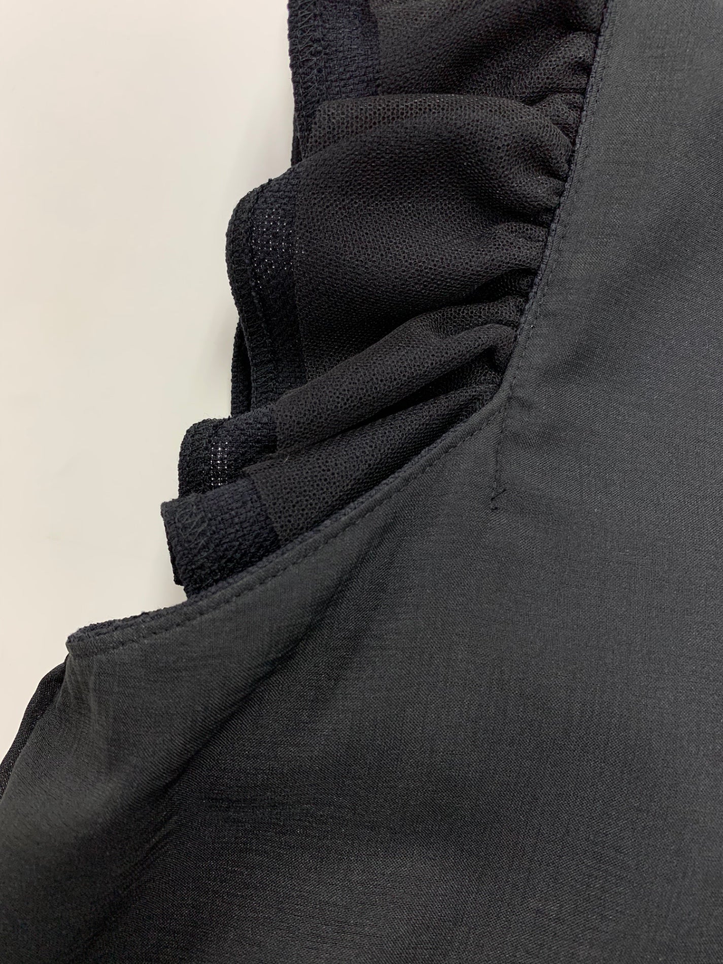 ルネ 5526020 ワンピース 36 ネイビー クルミボタン フリル IT9ZUUDLSZ3M