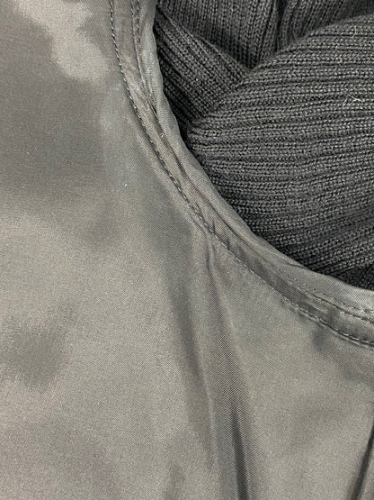 エムズグレイシー 011539 ワンピース 40 ブラック ステッチ ウール リボン IT3284FBDC2K