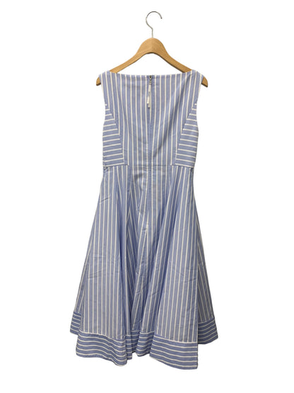 フォクシーニューヨーク Le Ciel Dress 42836 ワンピース 38 ブルー ハイウエスト フレア IT4L68KBYCCK