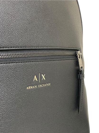 アルマーニエクスチェンジ 952387 CC830 ブラック AXロゴ フェイクレザー バックパック ITIW87IUJNUO