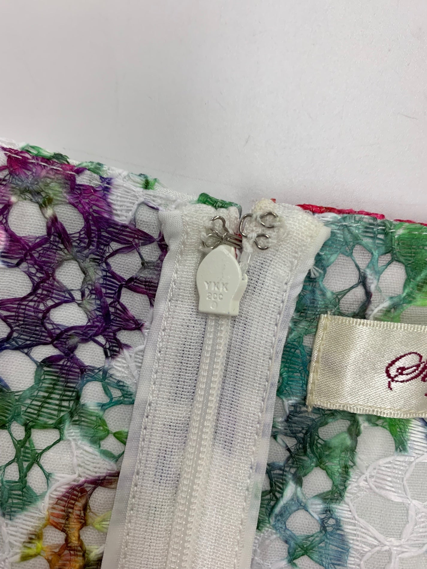 スーパービューティー ワンピース 42 ホワイト 花柄 レース リボンフェイクパール ITFB4A7ELZAV 【SALE】