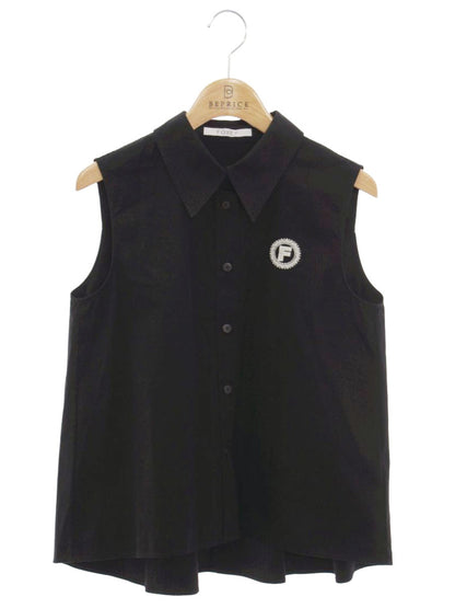 フォクシーブティック Jasmine 40985 ブラウス 38 ブラック ジャスミン ロゴ ITX6K9KF9AX2