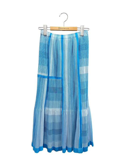 プリーツプリーズイッセイミヤケ PP71-JG723 スカート 3 ブルー メッシュ IT6XCEZT9REO