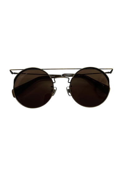 ヨウジヤマモト 20-9005 03 サングラス メガネ ゴールド Limited Edition サイドフード フラットトップ ロゴ UVカット ITSLBAWSYZZK