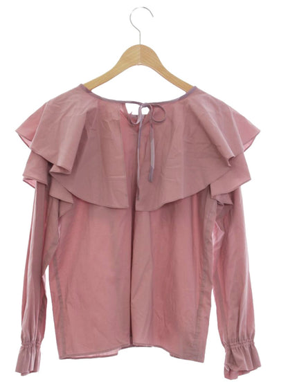 ブルーレーベルクレストブリッジ 55M08-150-12 ブラウス 38 ピンク ハーブカラーエアリーローンブラウス ITE8XP36NQ2L