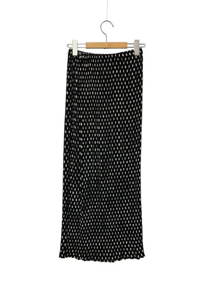 イッセイミヤケ ISSEY MIYAKE IM61-FG929 96SS ドット プリーツ ロングスカート M ブラック ホワイト IT2L8PEPO73O