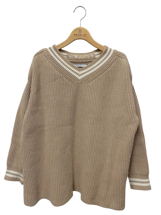 フォクシーニューヨーク SPORT Knit Top 40728 ニット セーター F ベージュ ドロップショルダー IT36YZC3NV64