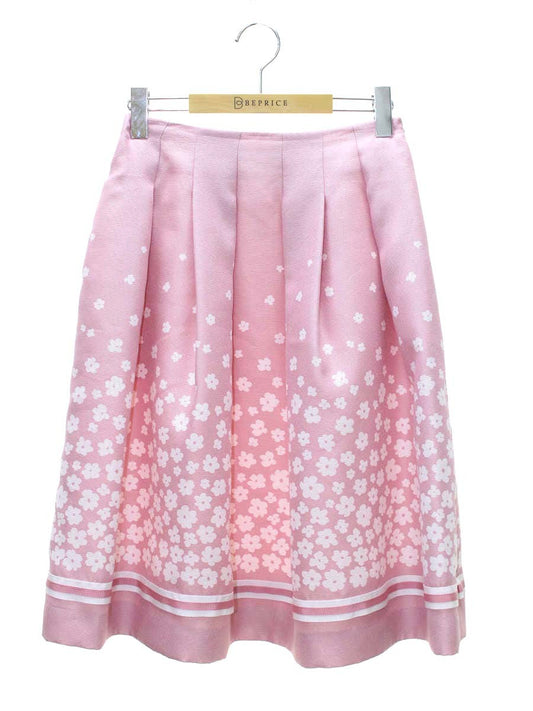 エムズグレイシー 217310 スカート 38 ピンク フラワーモチーフ IT6293WW8IKU
