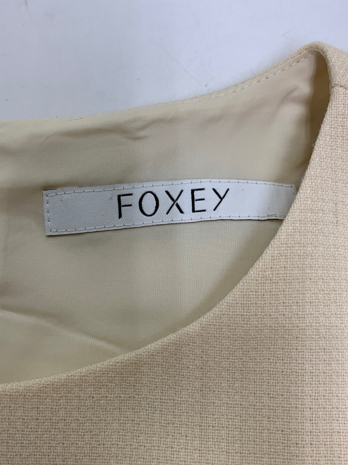 フォクシーブティック Dress 39615 ワンピース 38 アイボリー ウールジョーゼット ITJ5HYYJQVSY