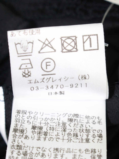 エムズグレイシー 515315 カットソー 40 ブラック リボン パフスリーブ IT6X46UL264G