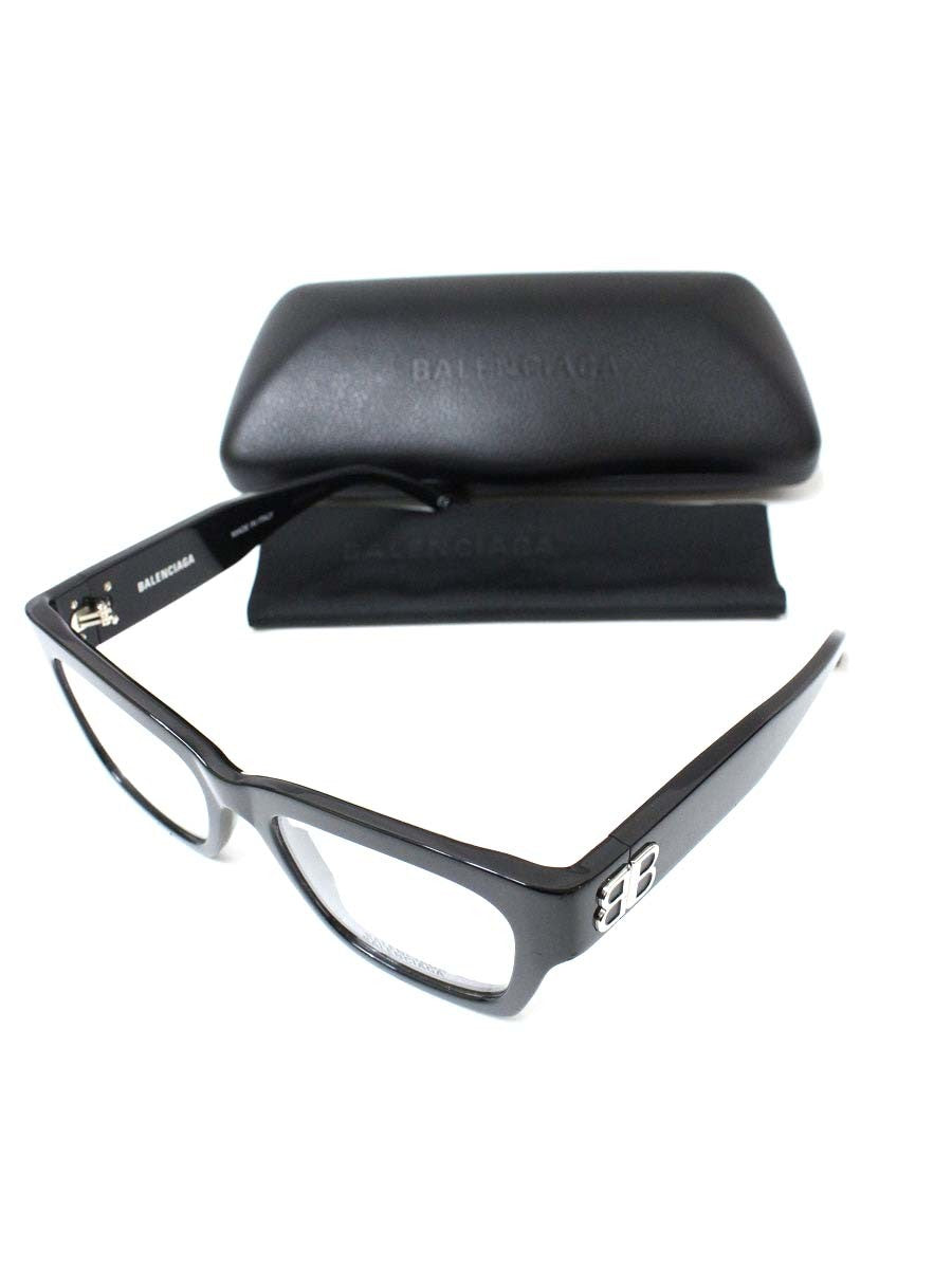 バレンシアガ BB0325O メガネ ブラック セルフレーム フルリム ウェリントン IT69LJX87LXE