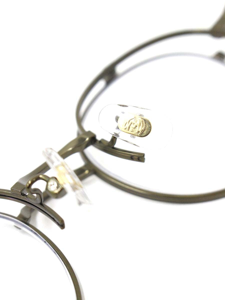 ジョンレノン JL-1106 メガネ ゴールド メタルフレーム フルリム ボストンシェイプ 跳ね上げ式 IT3FXQMT8SGW 【SALE】