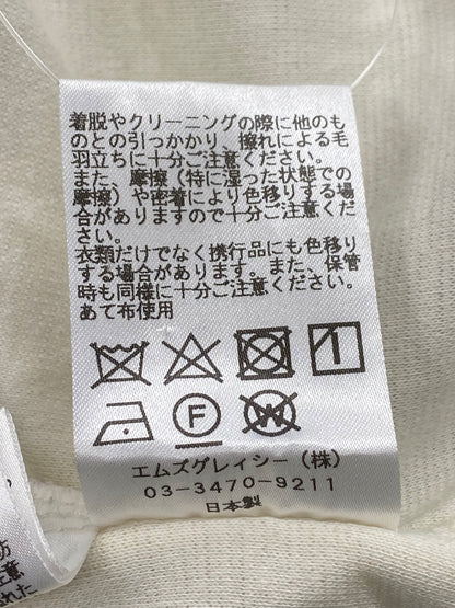 エムズグレイシー 725113 ニット 38 アイボリー ボーダー フラワーモチーフ IT38EKC9C814