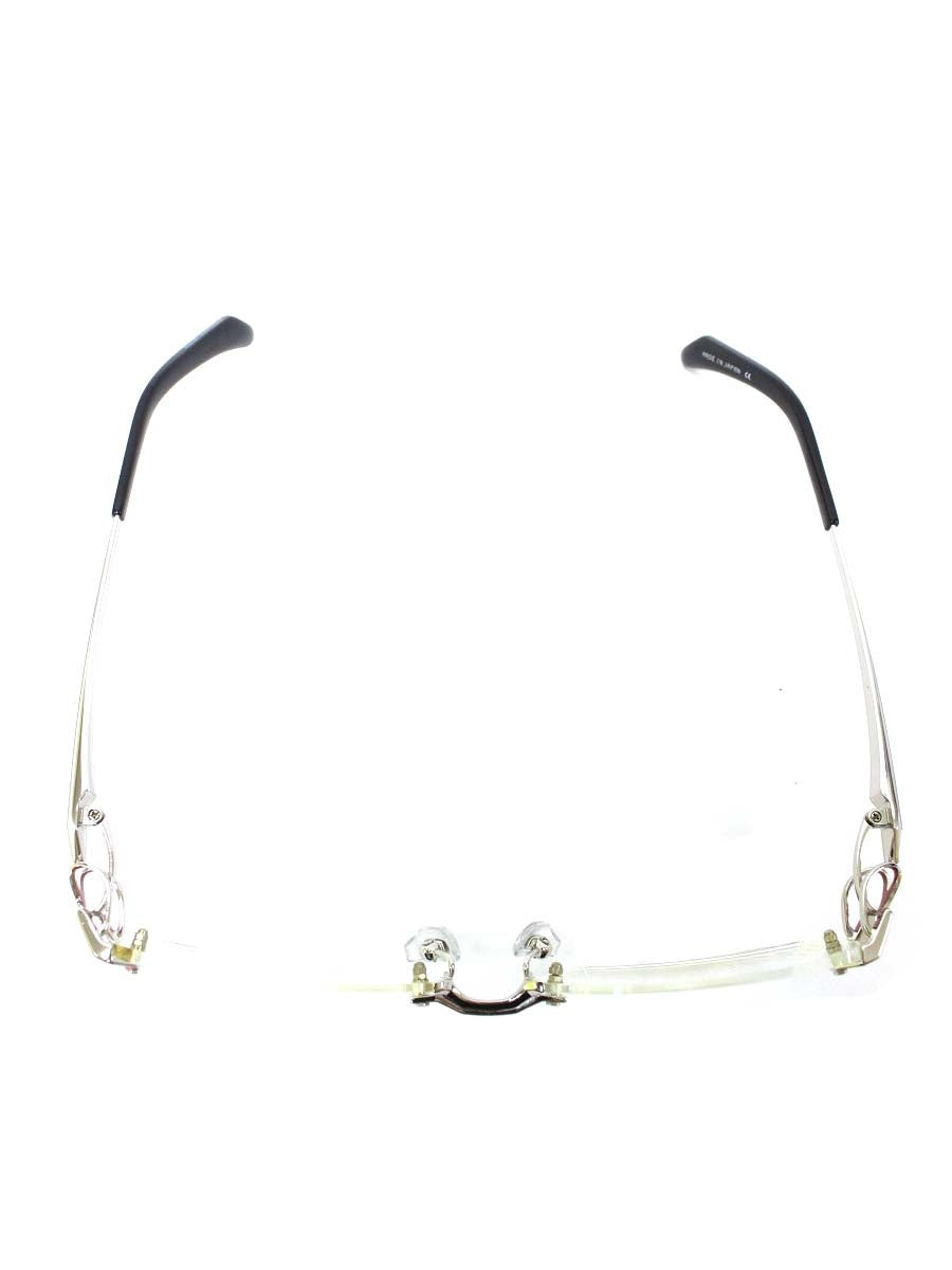 マサキマツシマ MF-1187 眼鏡 メガネ シルバー/レッド/ブラック メタルフレーム リムレス スクエア IT5UKWAAJMQW