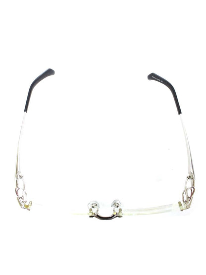 マサキマツシマ MF-1187 眼鏡 メガネ シルバー/レッド/ブラック メタルフレーム リムレス スクエア IT5UKWAAJMQW