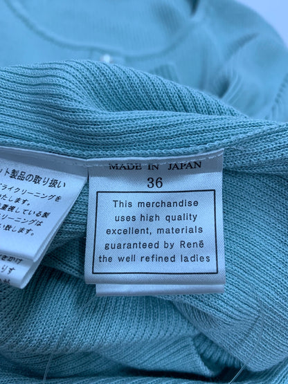ルネ 6332200 カーディガン 36 ブルー パールボタン ITXOCHJZ1BWW