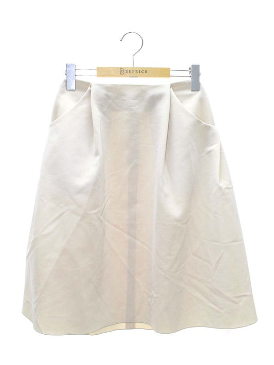 フォクシーニューヨーク スカート イリプスフレアー 36424 38 ベージュ バックファスナー ITLK4GAPROAY