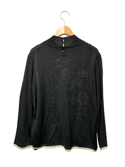 レオナールファッション 0347416 トップス LL ブラック スパンコール ラインストーン 花 IT1TKOKY7IAW