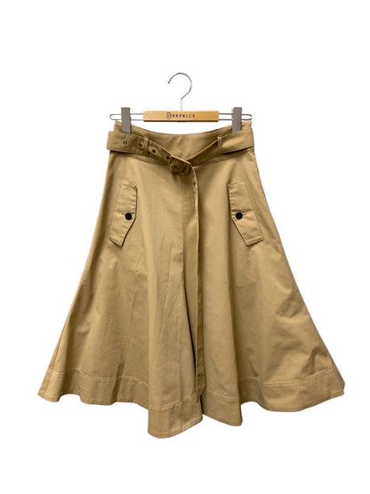 エポカ M5S11-323-40 スカート 38 ベージュ ベルト付き ITC14ZRDG18M