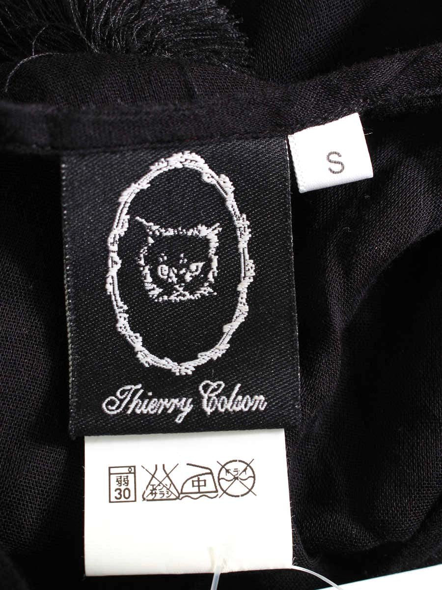 ティエリーコルソン TCO16SP029 ワンピース S ブラック フリンジ ITPPC43G06YW