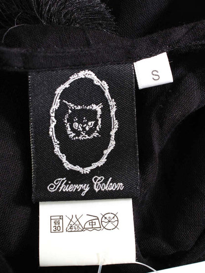 ティエリーコルソン TCO16SP029 ワンピース S ブラック フリンジ ITPPC43G06YW