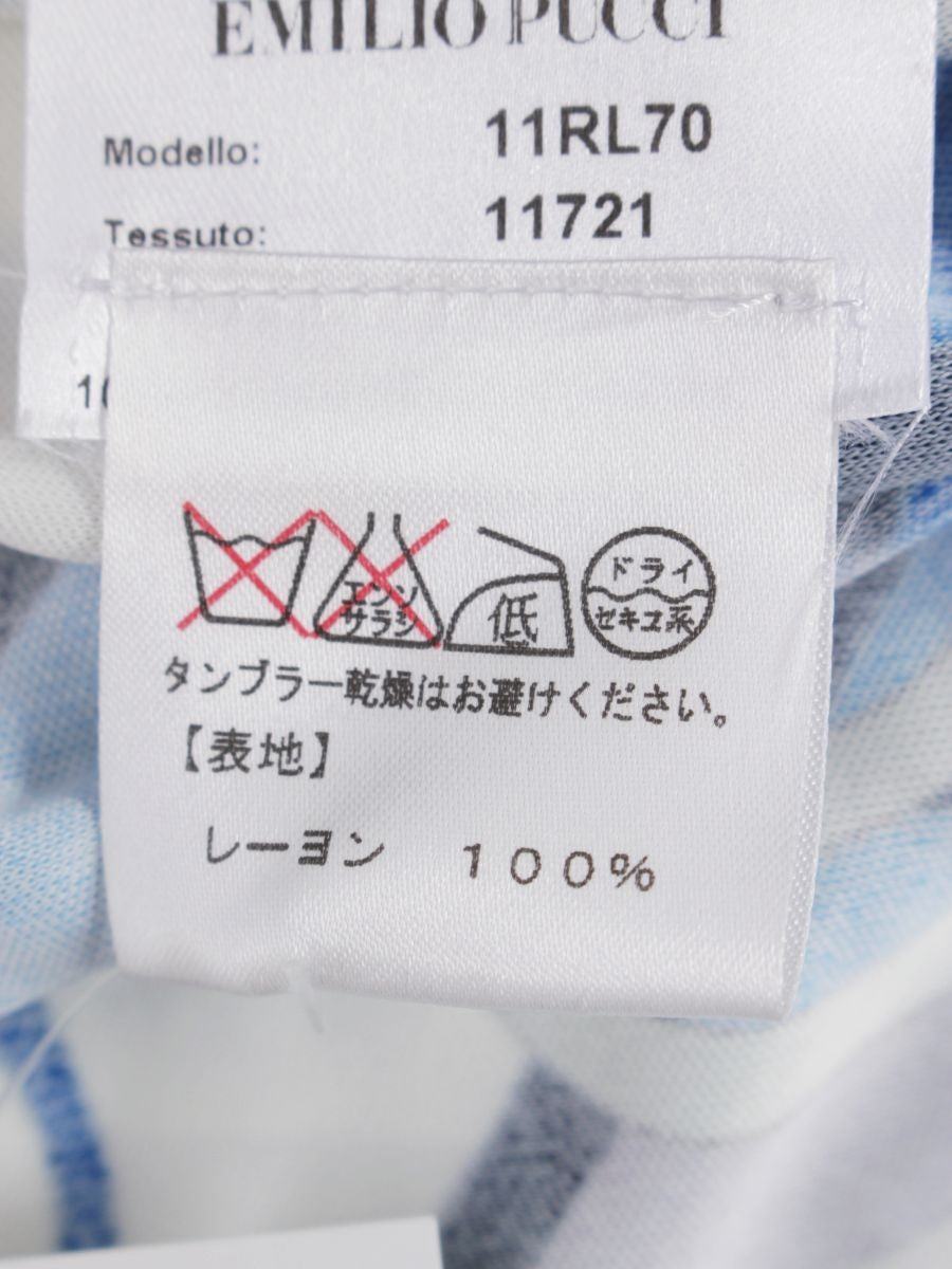 エミリオプッチ 11RL70 ワンピース 36 ブルー ITXIZCYMFKS8