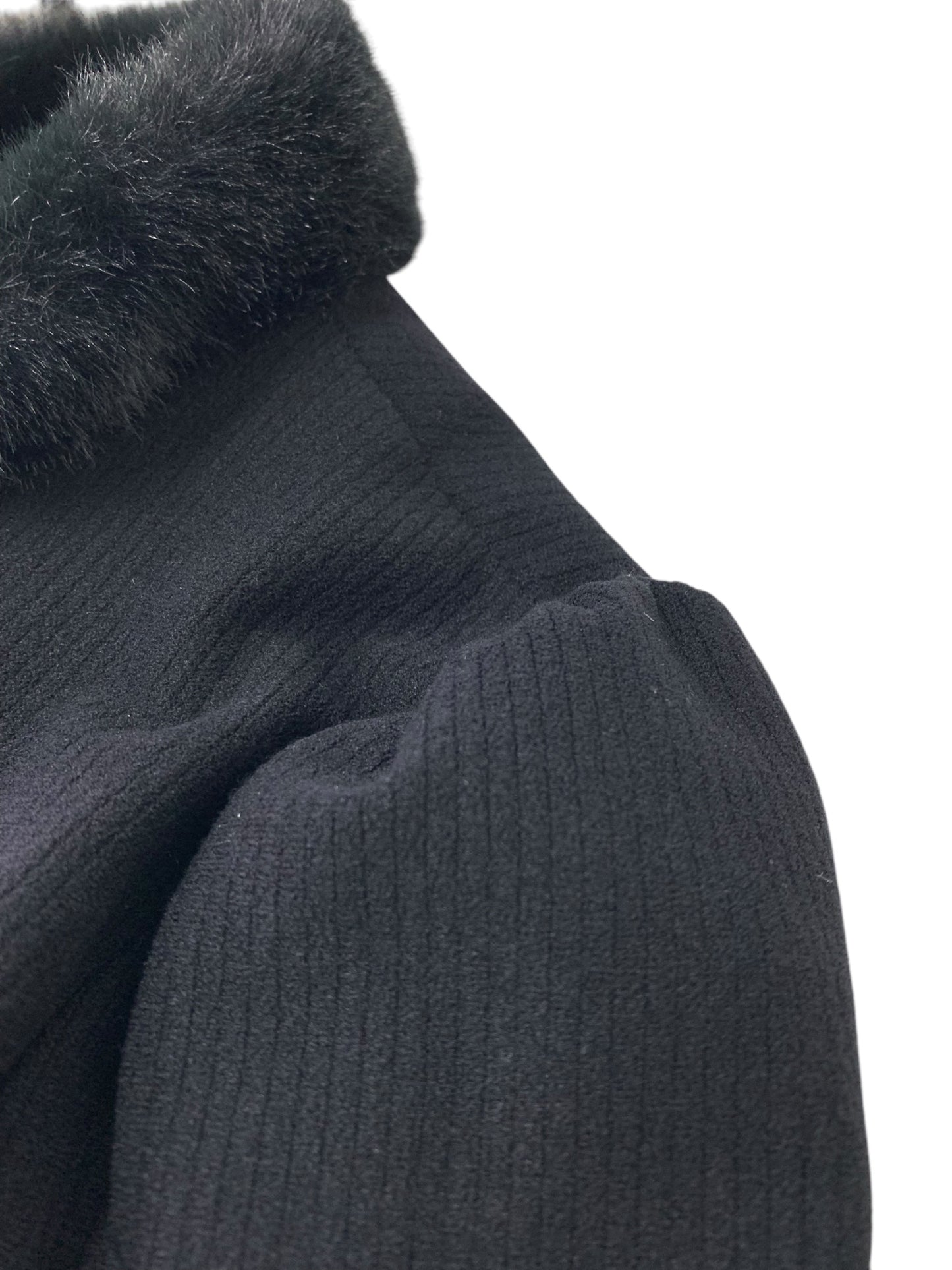 エムズグレイシー 314603 コート 40 ブラック フェイクファー ニット IT919MLW769E